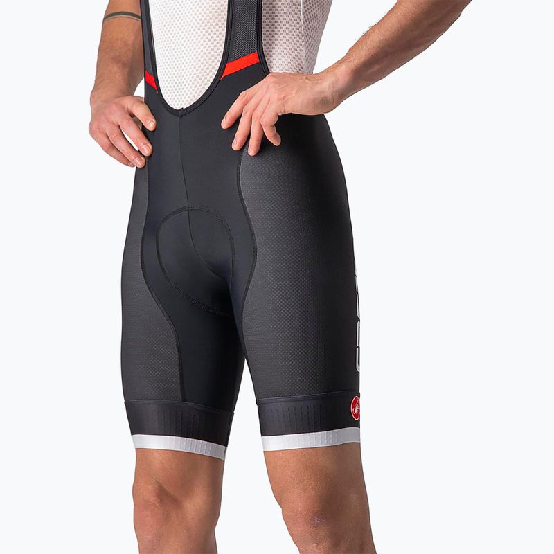 Pánské cyklistické šortky Castelli Competizione Kit black/silver gray 4
