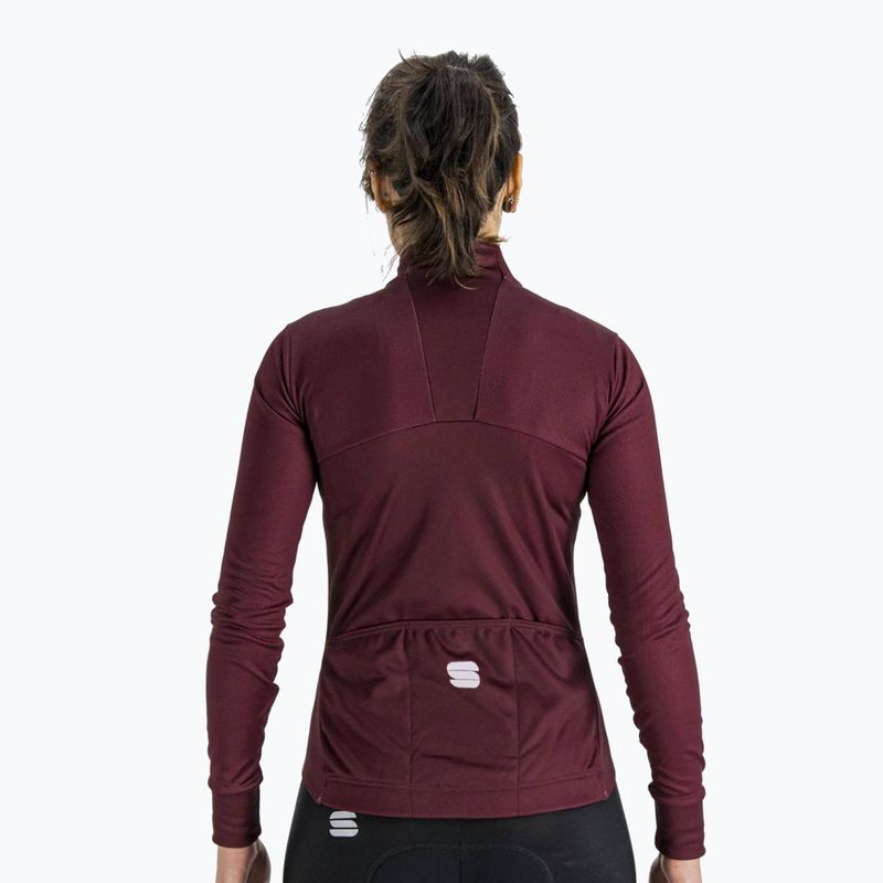 Dámský cyklistický dres Sportful Kelly Thermal Jersey červený 1120530.605 2