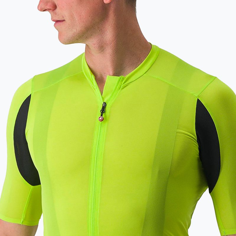 Pánský cyklistický dres  Castelli Superleggera 3 electric lime 3