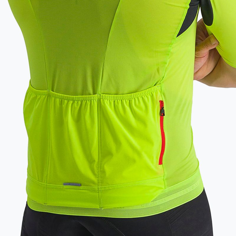 Pánský cyklistický dres  Castelli Superleggera 3 electric lime 5