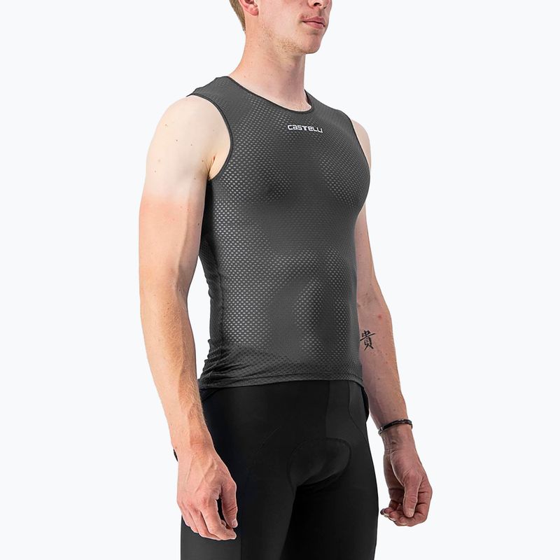 Pánský cyklistický dres  Castelli Pro Mesh 2.0 Sleeveless black