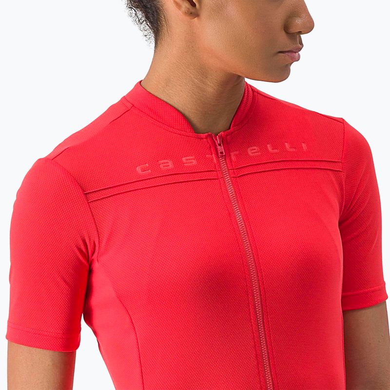 Dámský cyklistický dres  Castelli Anima 4 hibiscus 3