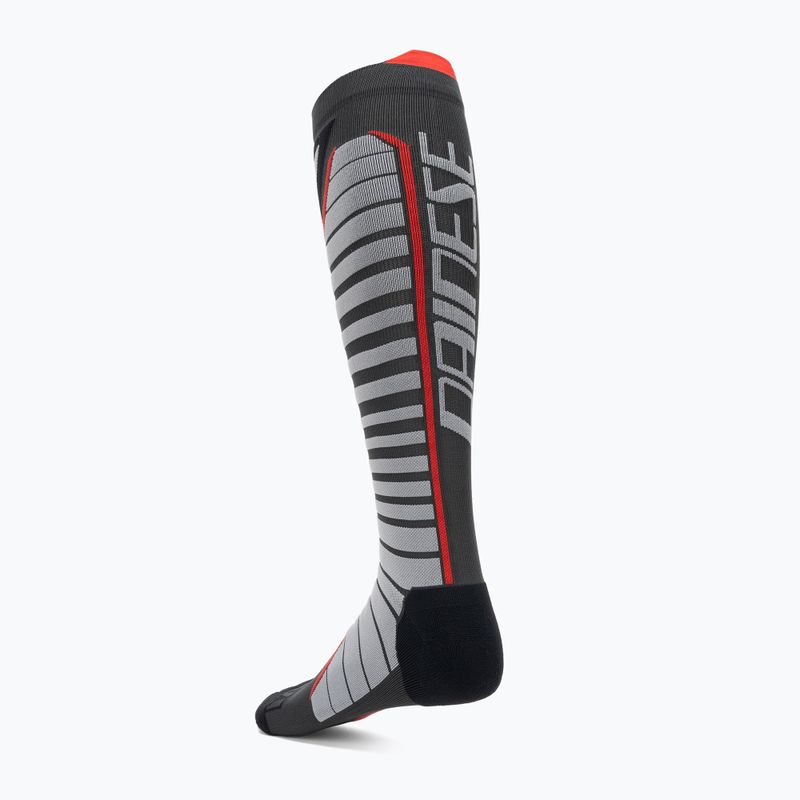 Lyžařské ponožky Dainese Thermo Long černá/červená 2