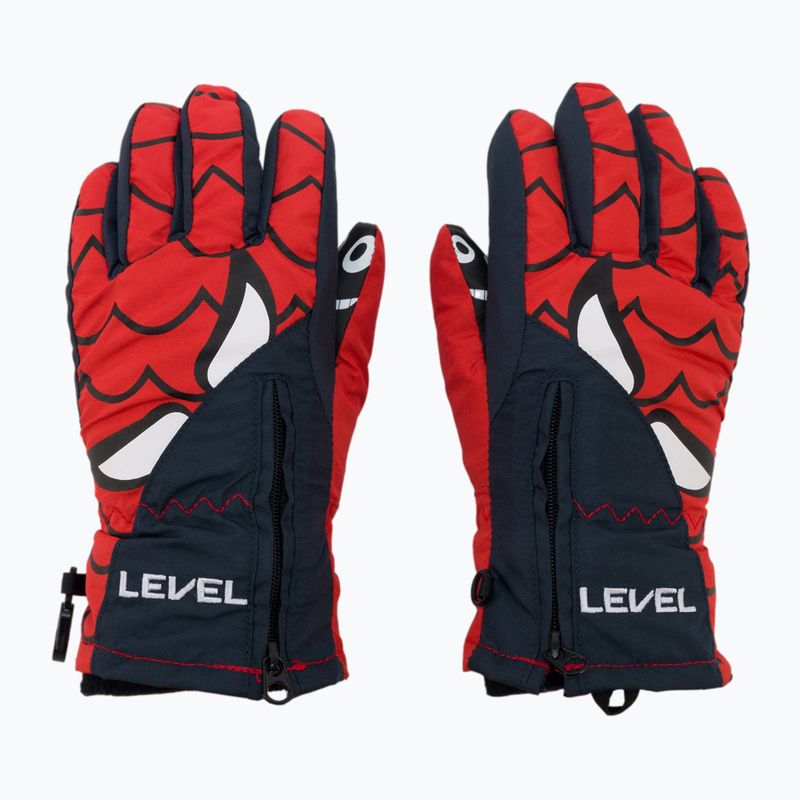 Dětské lyžařské rukavice Level Lucky červené 4146JG.20 3