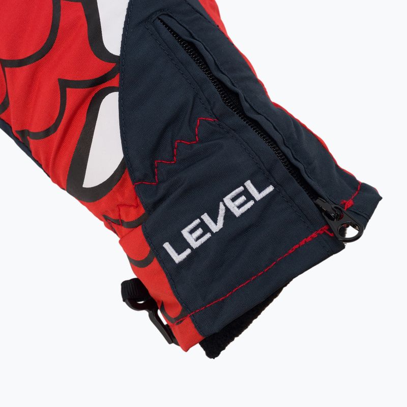 Dětské lyžařské rukavice Level Lucky červené 4146JG.20 4