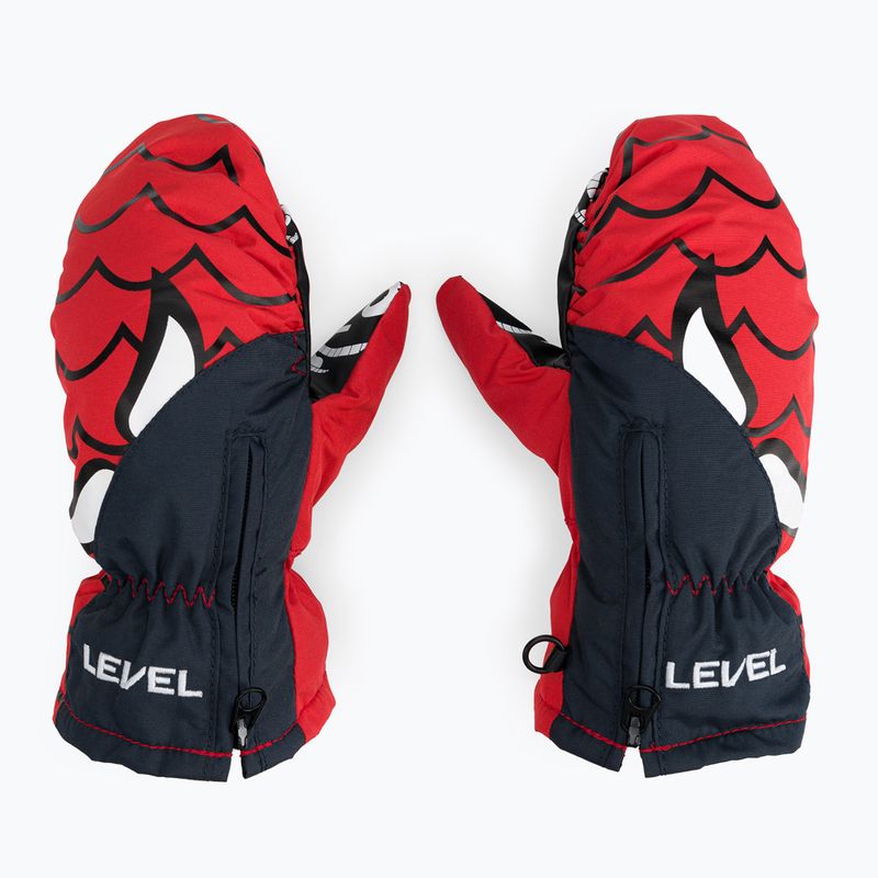 Dětské lyžařské rukavice Level Lucky Mitt červené 4146JM.20 3