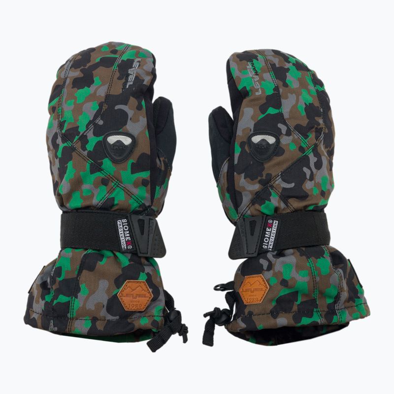 Dětské snowboardové rukavice Level Fly Jr Mitt zelené 4001 3