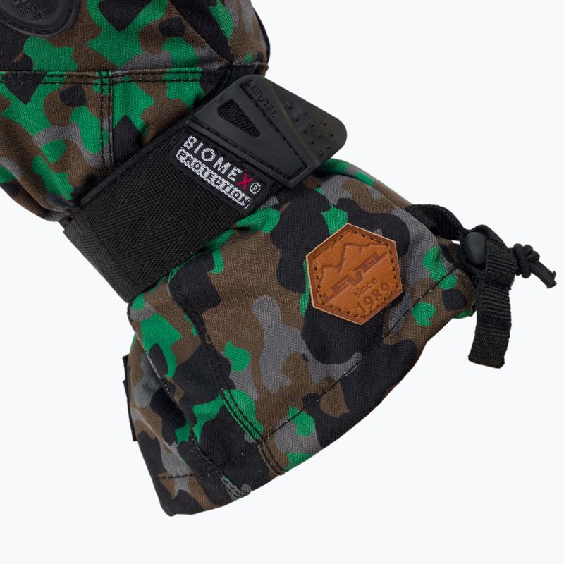 Dětské snowboardové rukavice Level Fly Jr Mitt zelené 4001 5