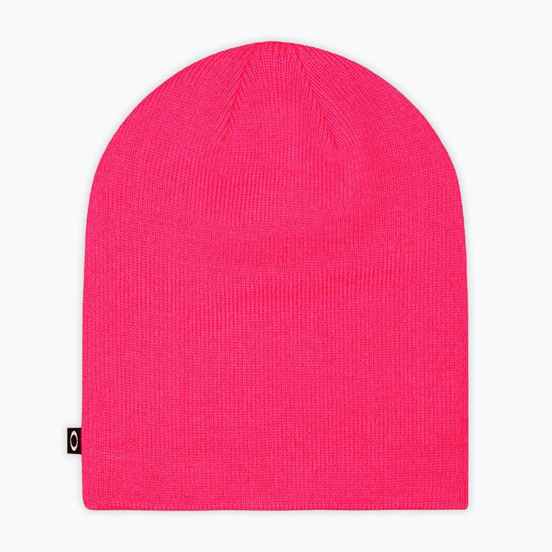 Zimní čepice Oakley Fine Knit neon pink 2