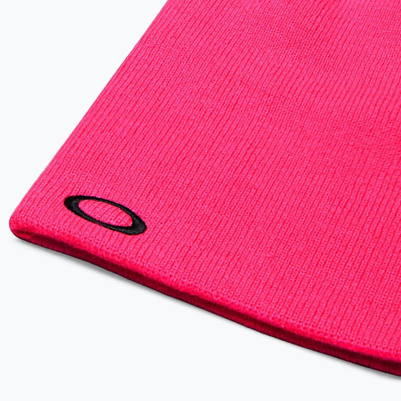 Zimní čepice Oakley Fine Knit neon pink 3