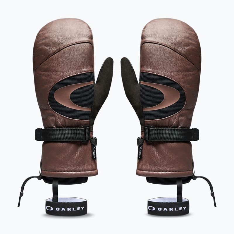 Lyžařské rukavice Oakley Timberline Mitten dark umber 2