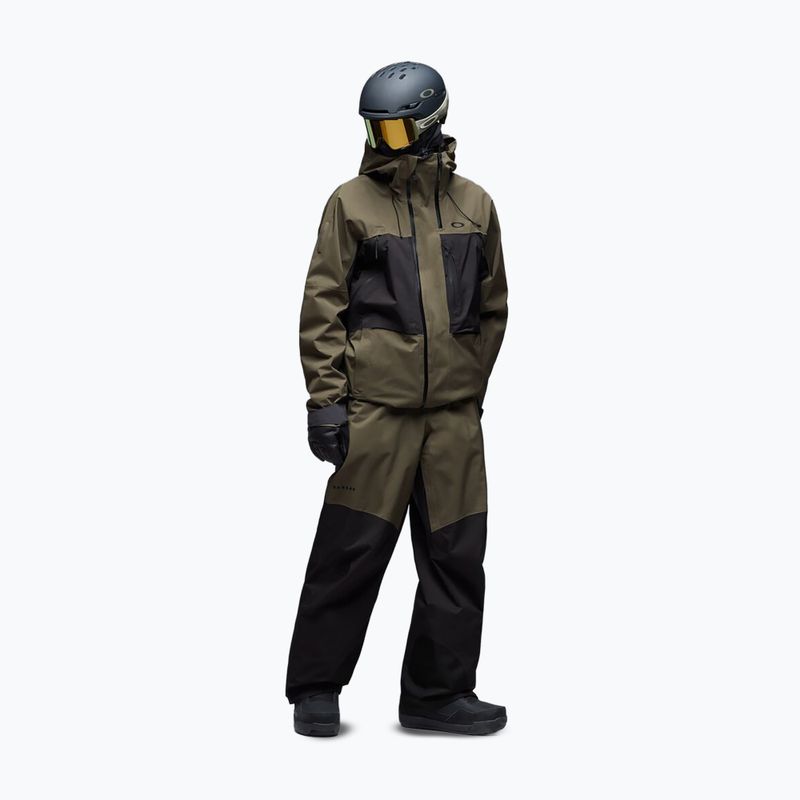 Pánská snowboardová bunda Oakley Baldface Gore-Tex deep olive/pitch black 2