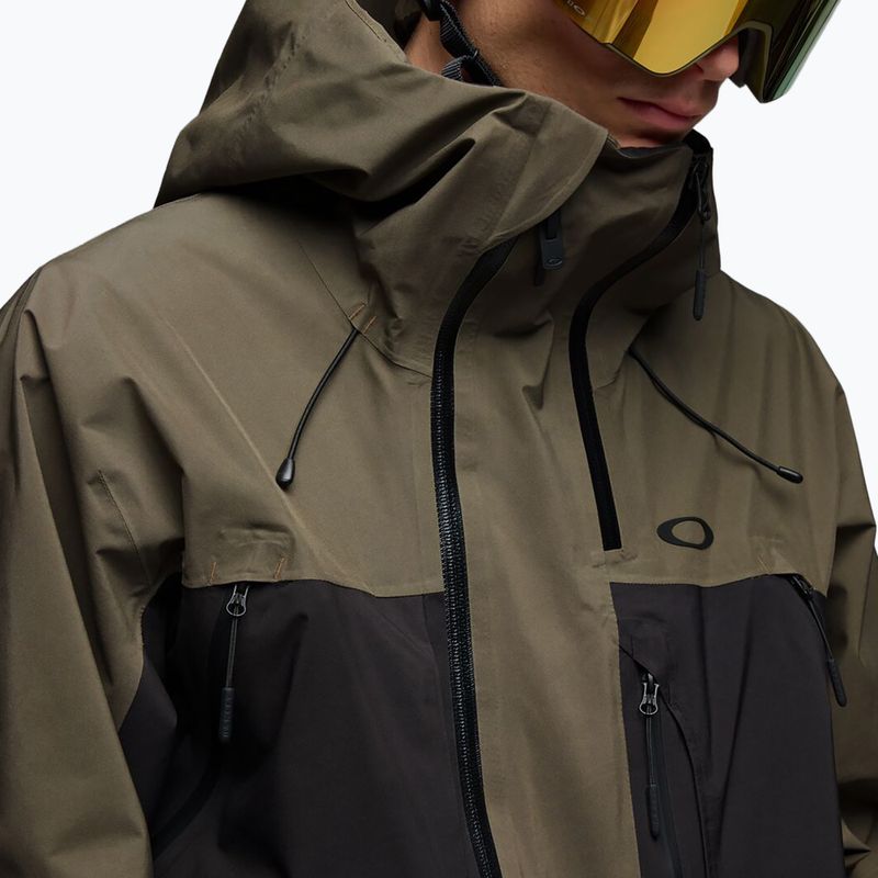 Pánská snowboardová bunda Oakley Baldface Gore-Tex deep olive/pitch black 4