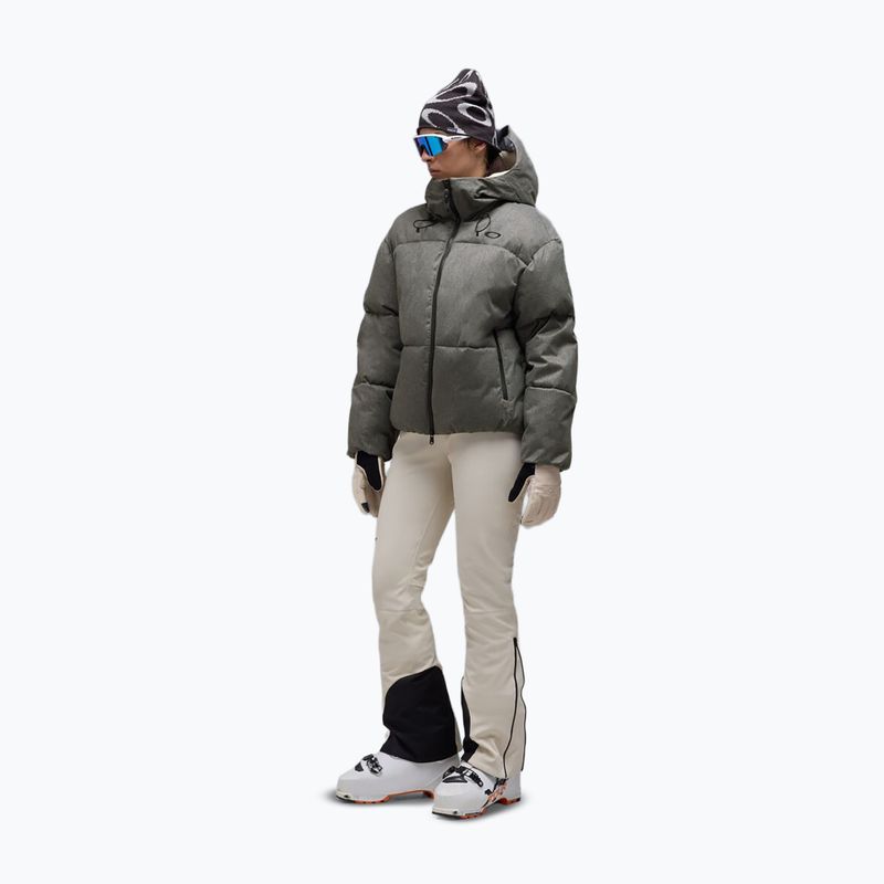 Dámská lyžařská bunda Oakley Icicle Cropped cement melange 2