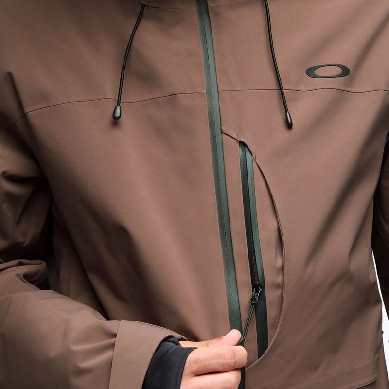 Pánská lyžařská bunda Oakley Canopy Insulated dark umber 5