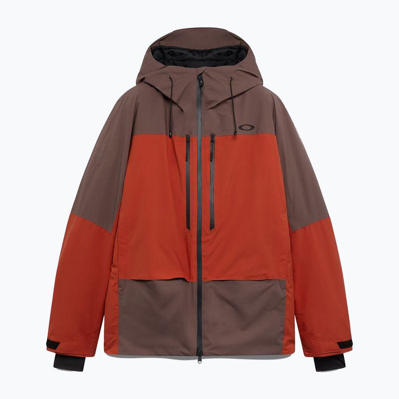Pánská lyžařská bunda Oakley Canopy Pro Insulated dark umber/flame red 6