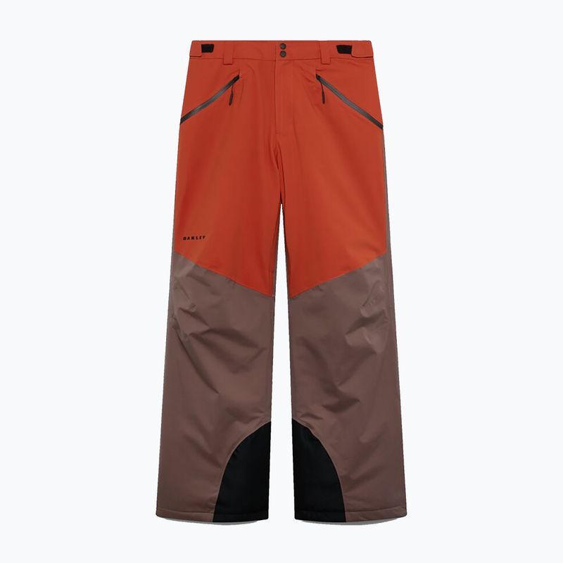 Pánské lyžařské kalhoty Oakley Canopy Pro Insulated Dark Umber/Flame Red 6
