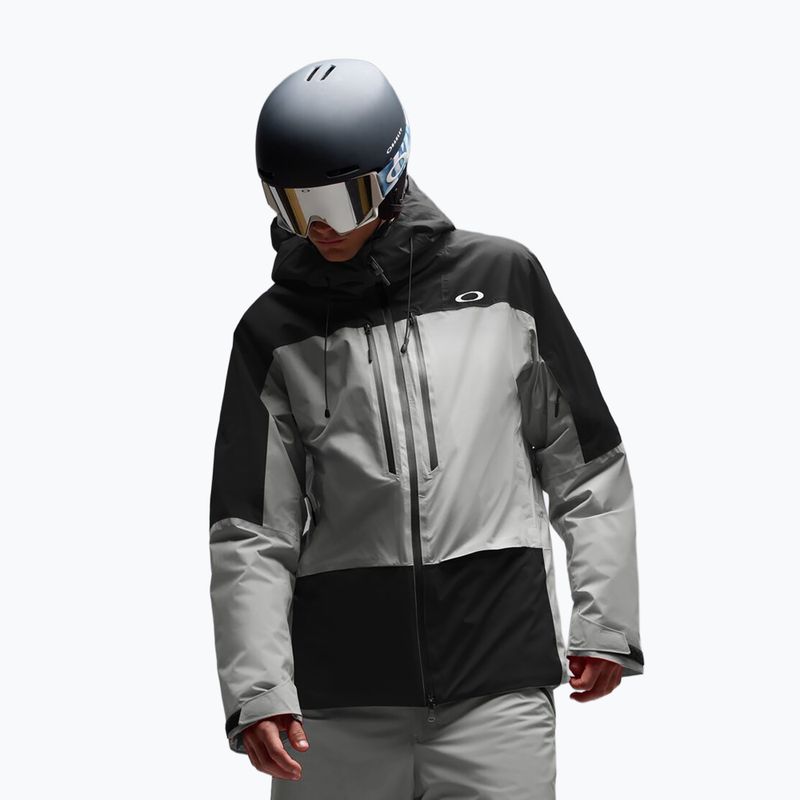 Pánská lyžařská bunda Oakley Canopy Pro Insulated pitch black/cement