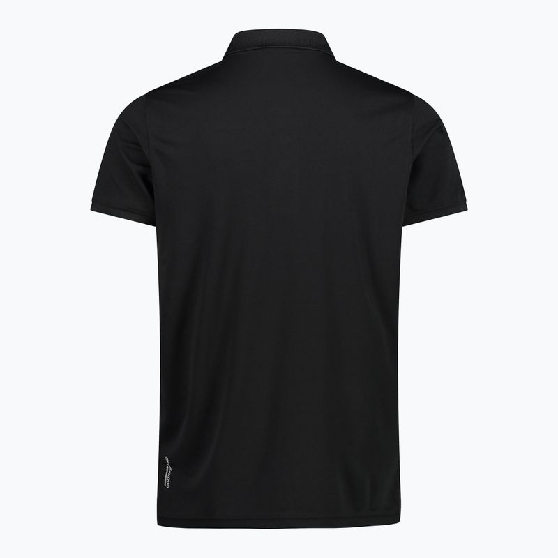 Pánské polo tričko CMP 3T60077 Polo nero/cemento 2