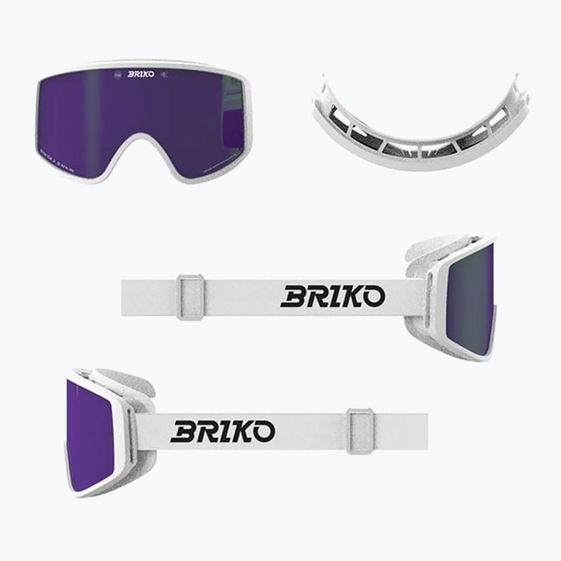 Lyžařské brýle Briko Pulse white/purple 5