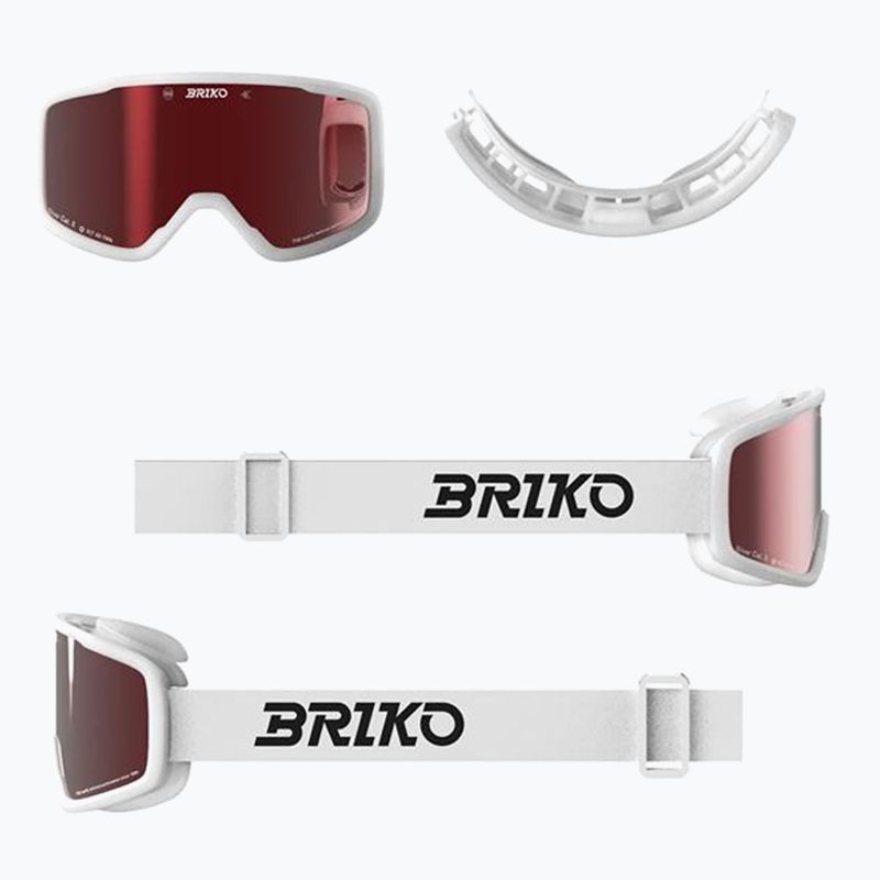 Lyžařské brýle Briko Chill white/red 5