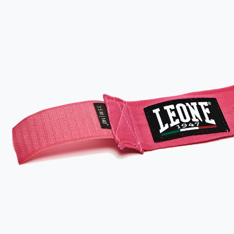 Boxerské bandáže Leone 1947 Hand Wraps 350 cm pink 5