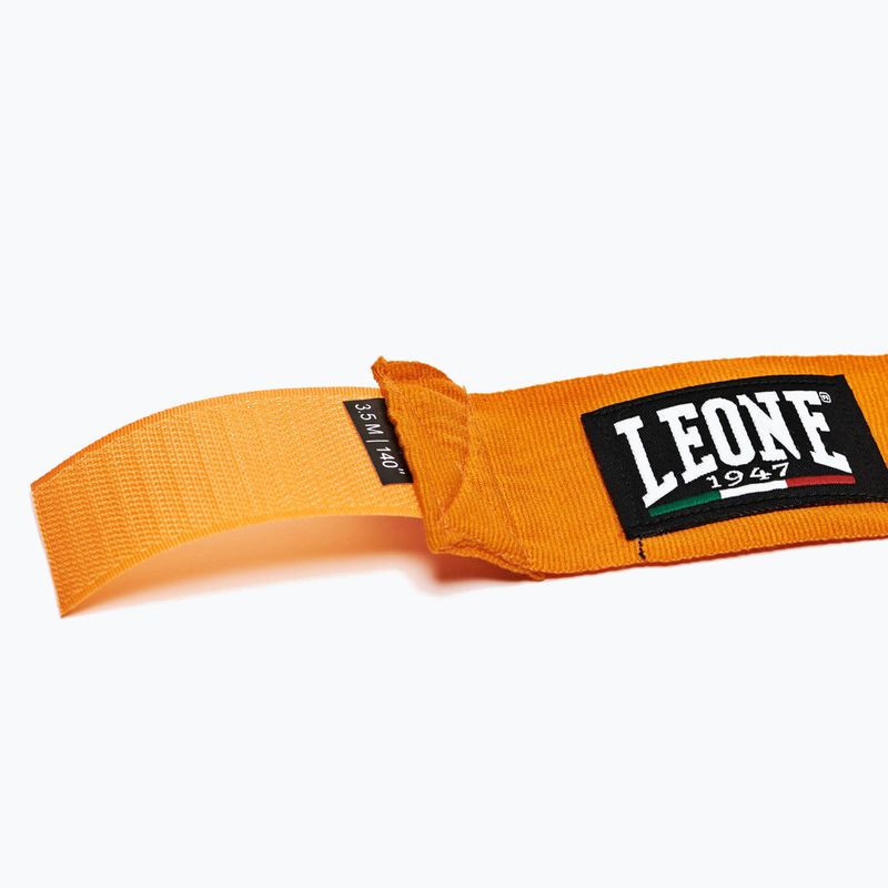 Boxerské bandáže Leone 1947 Hand Wraps 350 cm orange 5