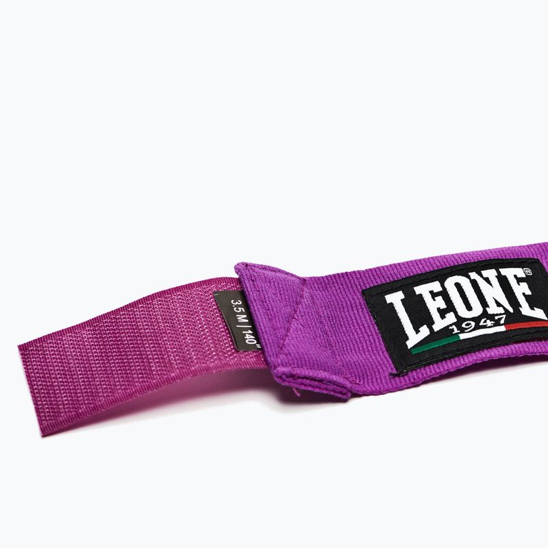 Boxerské bandáže Leone 1947 Hand Wraps 350 cm purple 5