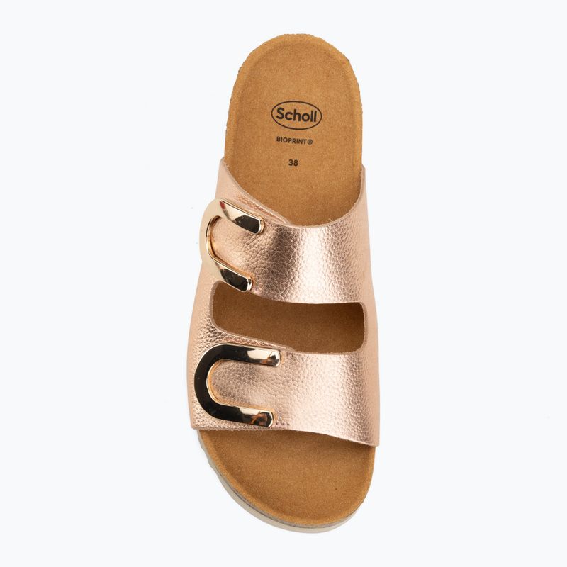 Dámské pantofle Scholl Montery 2 Straps Ad Med rose/gold 5