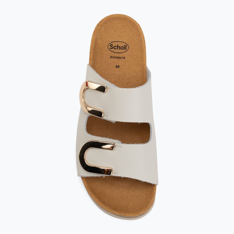 Dámské pantofle Scholl Montery 2 Straps Ad Med off white 5