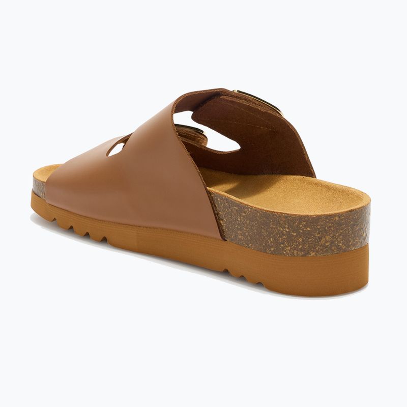 Dámské pantofle Scholl Montery 2 Straps Ad Med cognac 3