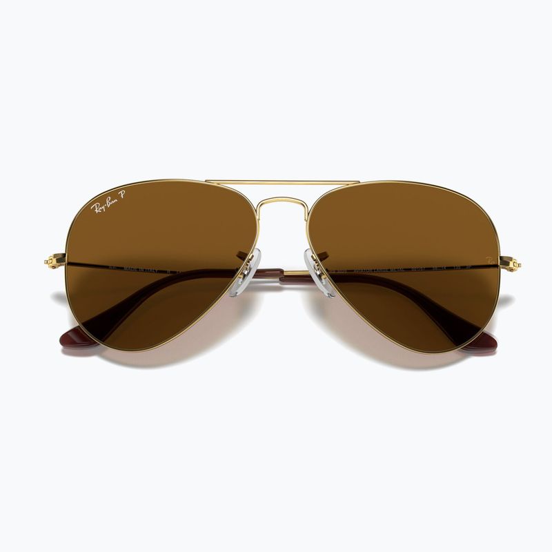 Sluneční brýle Ray-Ban Aviator Classic arista gold/brown polarized 3
