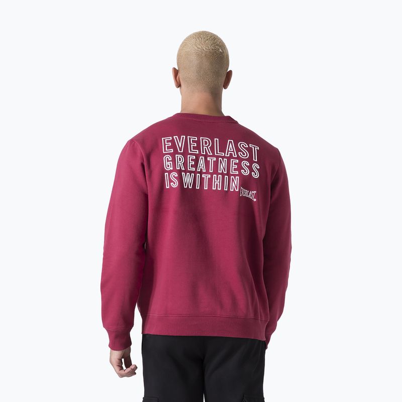 Pánská mikina  Everlast Neutrals Crewneck bordeaux 3