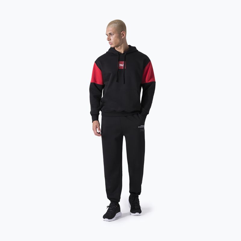 Pánská mikina  Everlast Streetwear Hoodie black/red 2