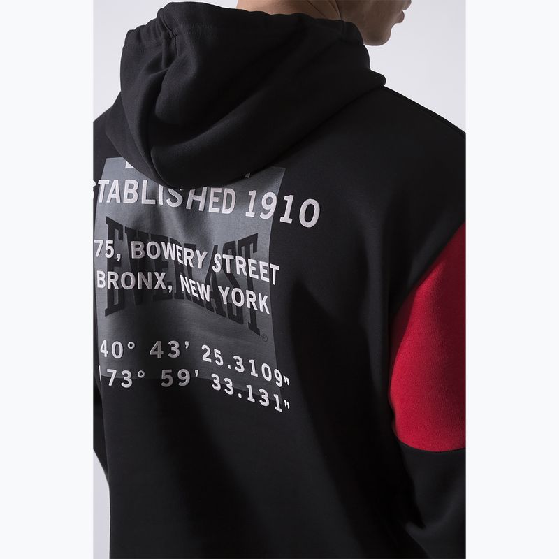 Pánská mikina  Everlast Streetwear Hoodie black/red 5