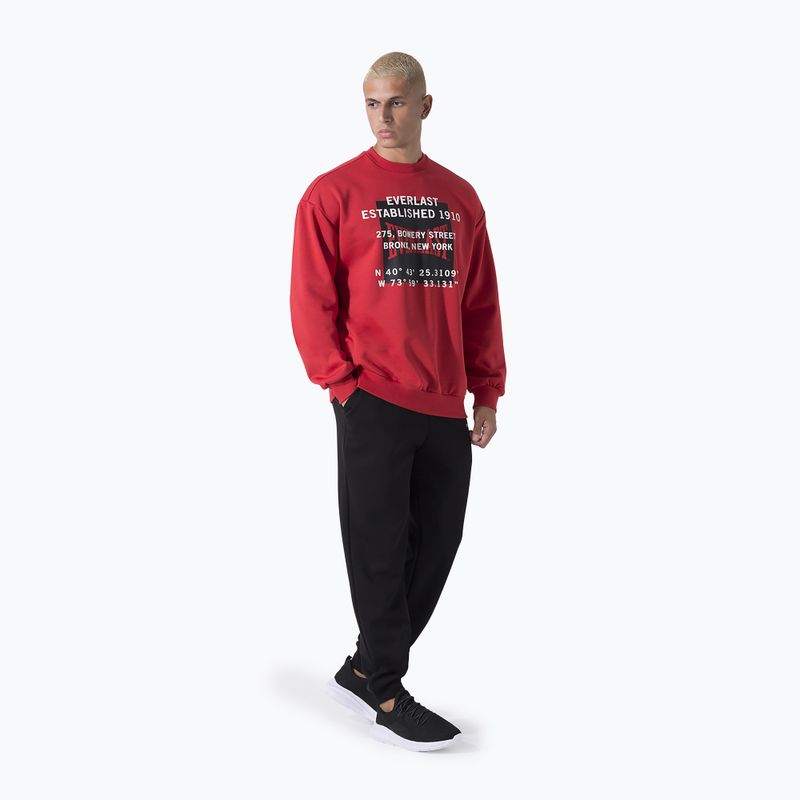 Pánská mikina  Everlast Streetwear Crewneck red/black 2
