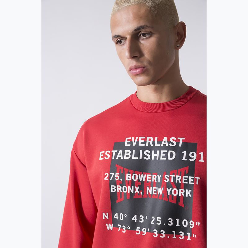 Pánská mikina  Everlast Streetwear Crewneck red/black 4