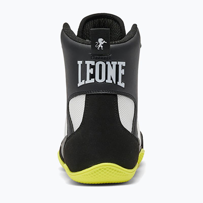 Boxovací boty LEONE 1947 Premium Boxing black/lime/black/lime 4