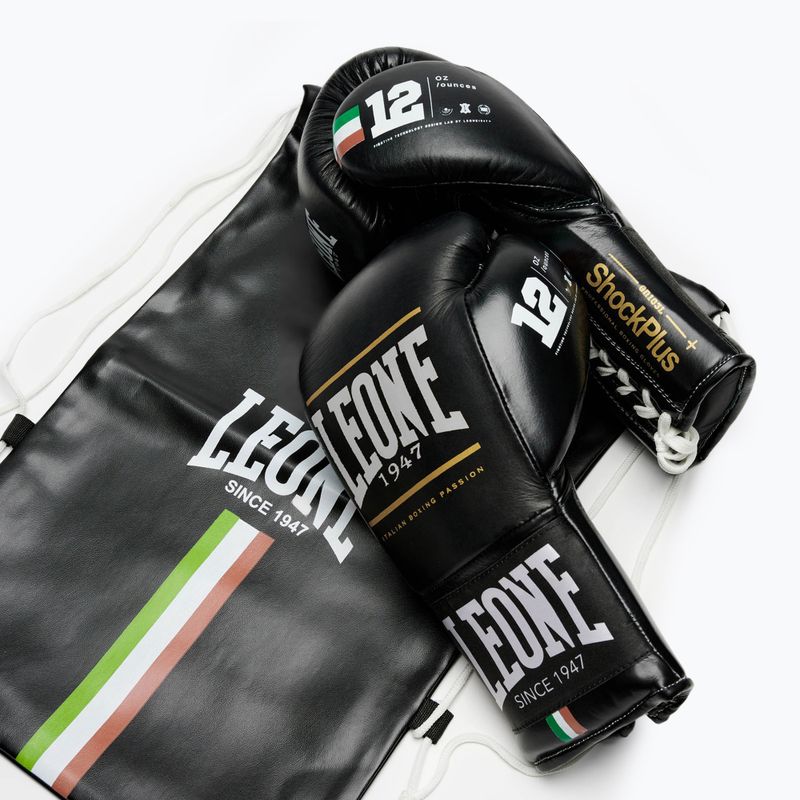 Boxerské rukavice LEONE 1947 Shock Plus black 11
