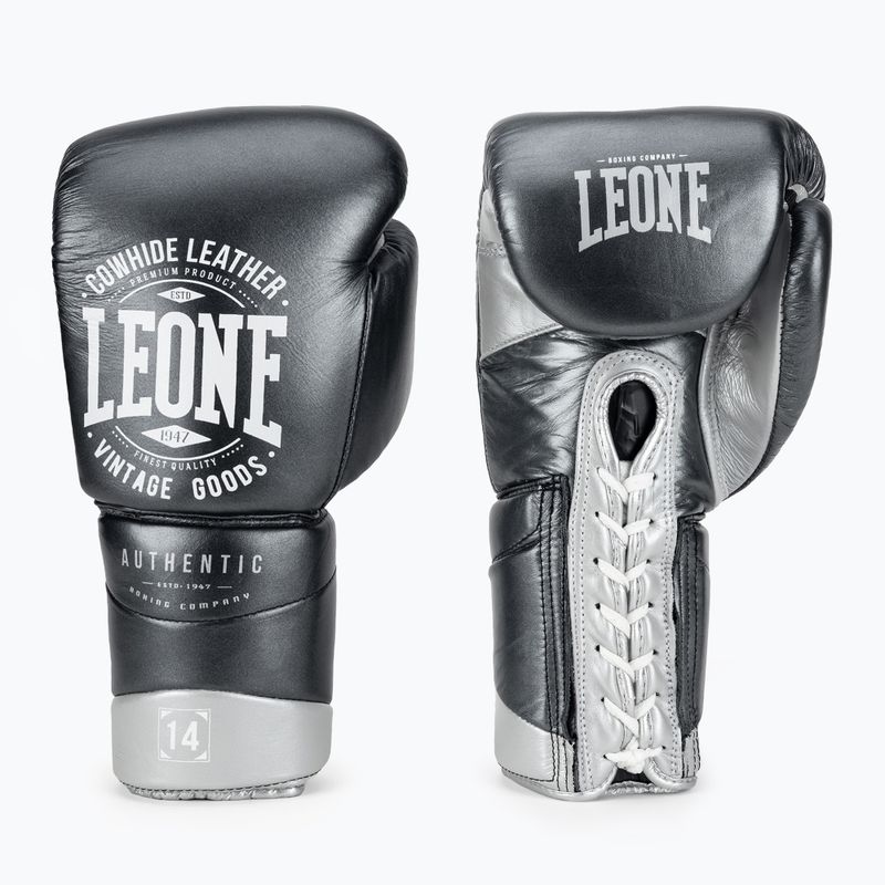 LEONE 1947 Authentic 2 břidlicově šedé boxerské rukavice