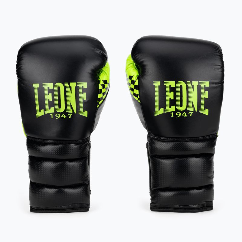 Boxerské rukavice Leone Carbon22 černo-zelené GN222