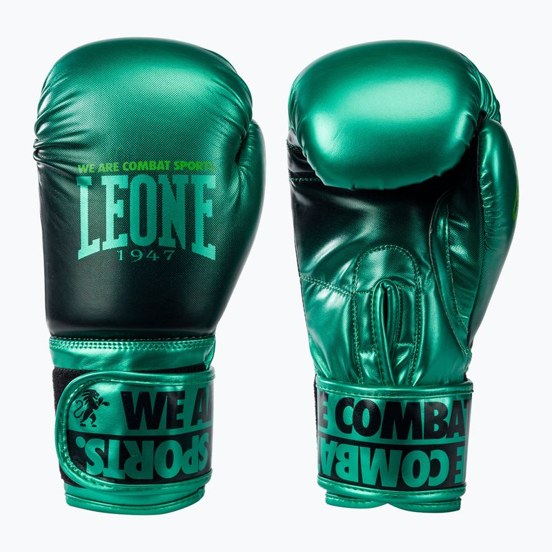Leone Stínované zelené boxerské rukavice GN328 3
