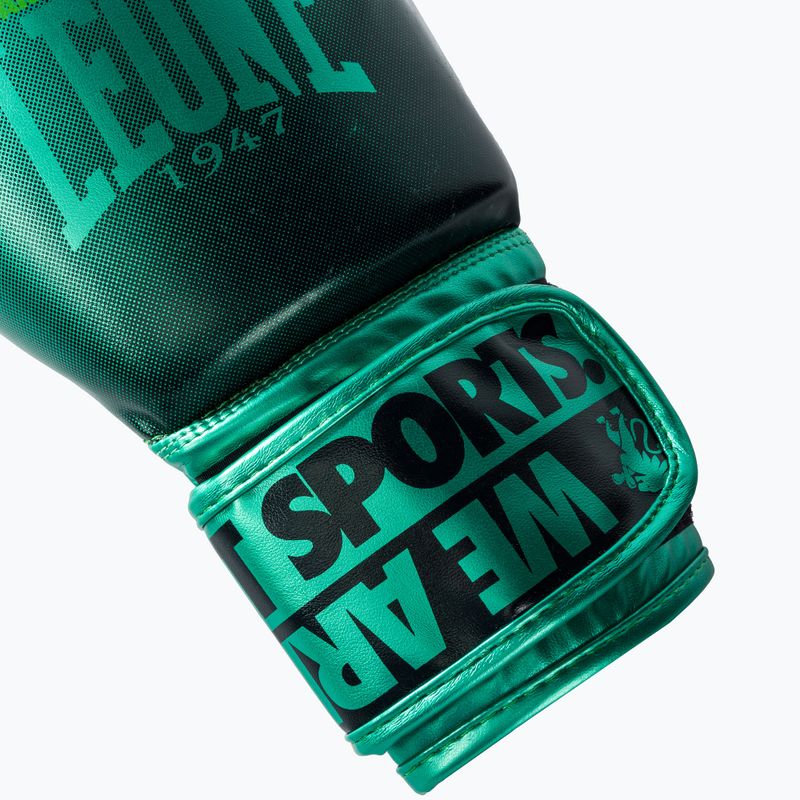 Leone Stínované zelené boxerské rukavice GN328 6