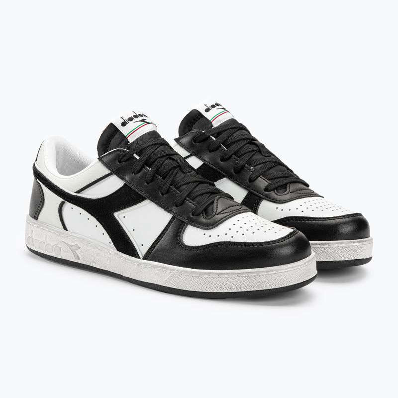 Diadora Magic Basket Low Icona Leather black/white boty 5