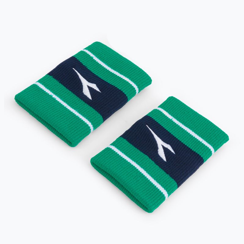 Náramek Diadora Wristbands Wide Logo 2 szt. zelene DD-103.179117-70134