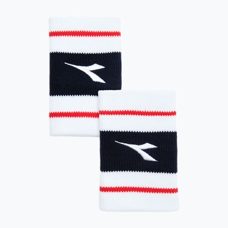 Náramek Diadora Wristbands Wide Logo 2 szt. bílé DD-103.179117-20002 3