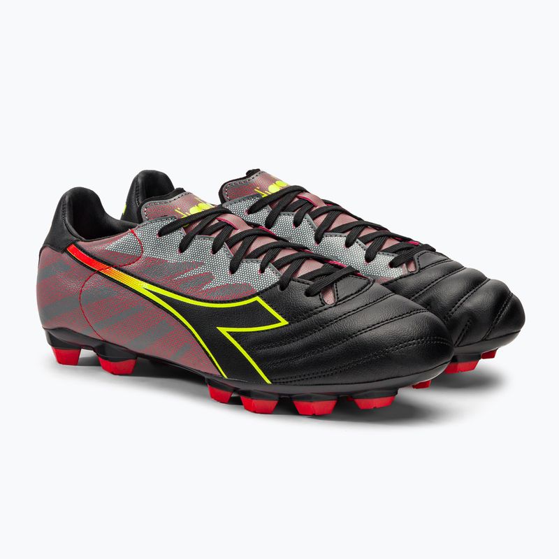 Pánské kopačky Diadora Brasil Elite Veloce R LPU černo-červené DD-101.179181-D0136-39 4