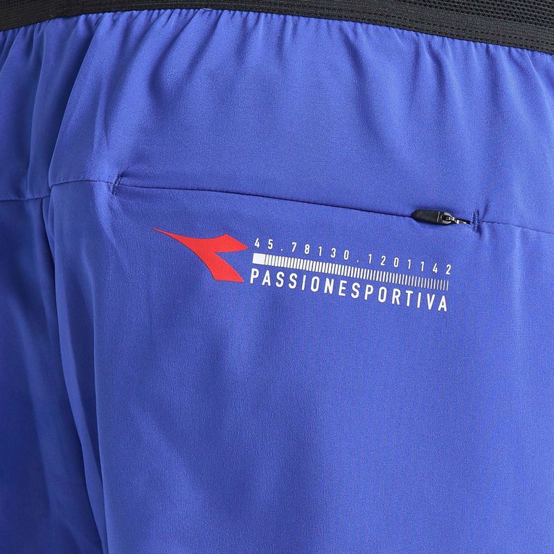 Pánské běžecké šortky Diadora Double Layer Bermuda Be One modré DD-102.179162-60050 5