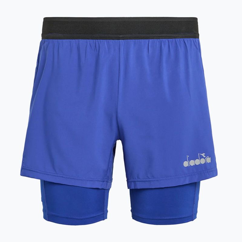 Pánské běžecké šortky Diadora Double Layer Bermuda Be One modré DD-102.179162-60050 6