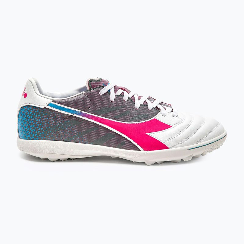 Pánské kopačky Diadora Brasil Elite Veloce GR TFR white/pink fluo/blue fluo 11